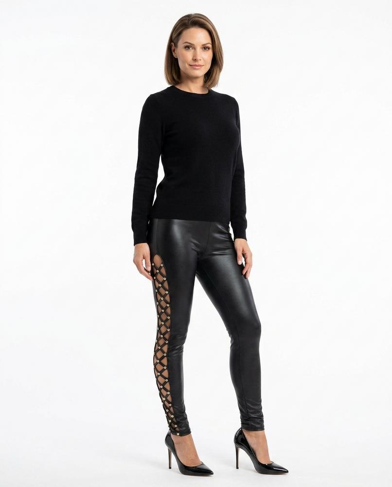 Nord Wear - Rigus | Lace-Up Faux Leather Pants Women