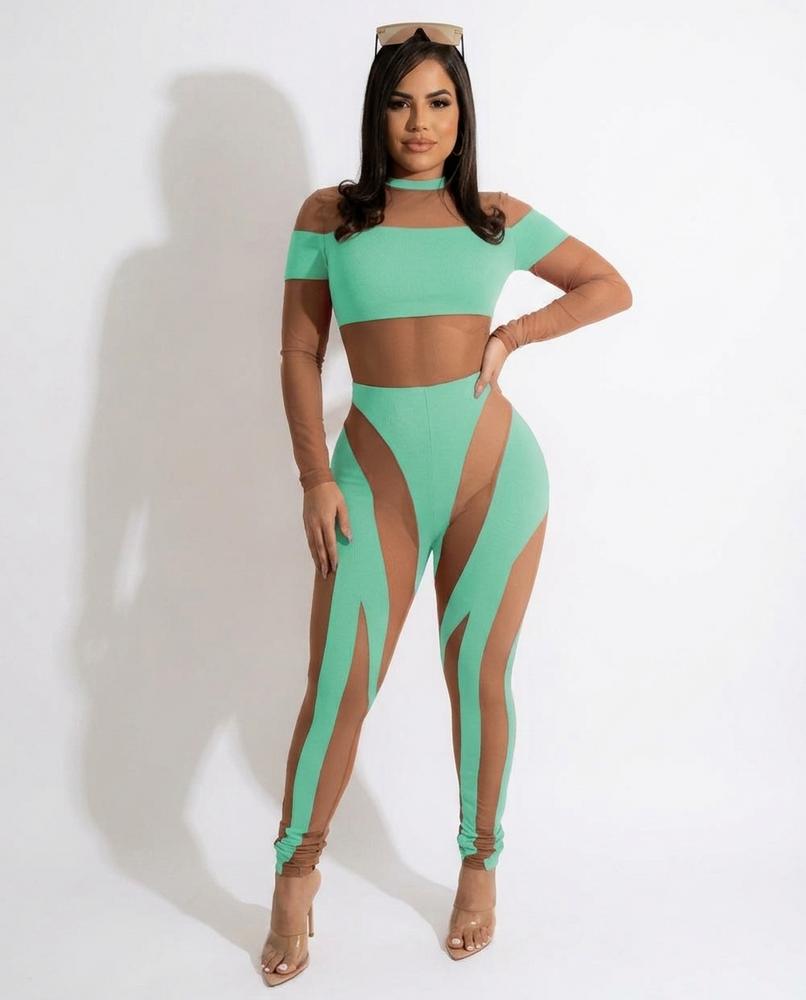 Nord Wear - Kevik | Sheer-Panel Bodycon Suit Women