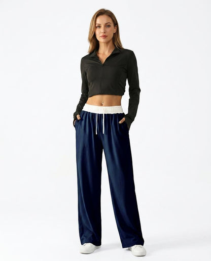 Nord Wear - Kapun | Wide-Leg Contrast-Waistband Pants Women