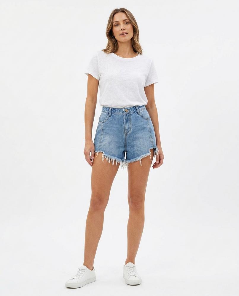 Nord Wear - Eamir | High-Waisted Frayed Shorts Women