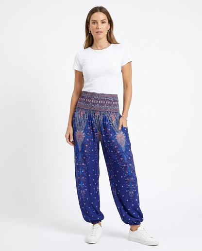 Nord Wear - Zoliv | Patterned Smocked Pants Women