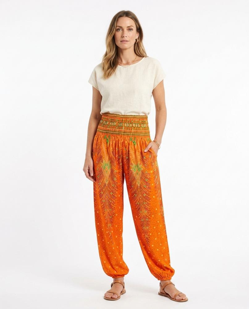 Nord Wear - Zoliv | Patterned Smocked Pants Women