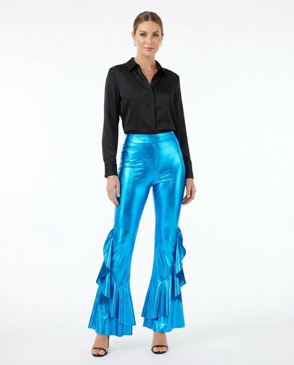 Nord Wear - Zetur | Ruffled High-Shine Pants Women