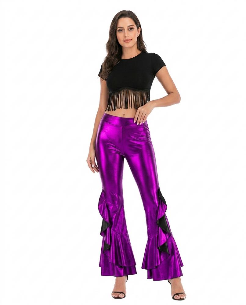 Nord Wear - Zetur | Ruffled High-Shine Pants Women