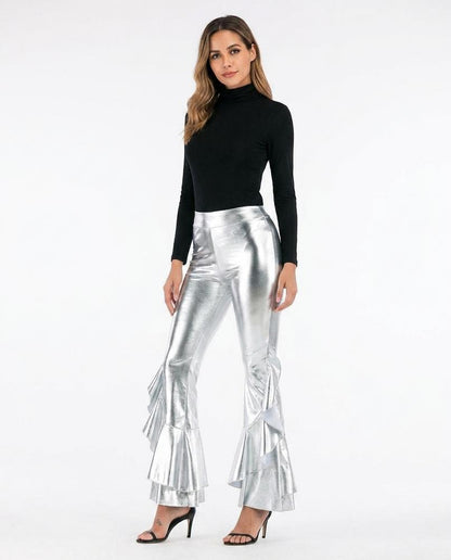 Nord Wear - Zetur | Ruffled High-Shine Pants Women