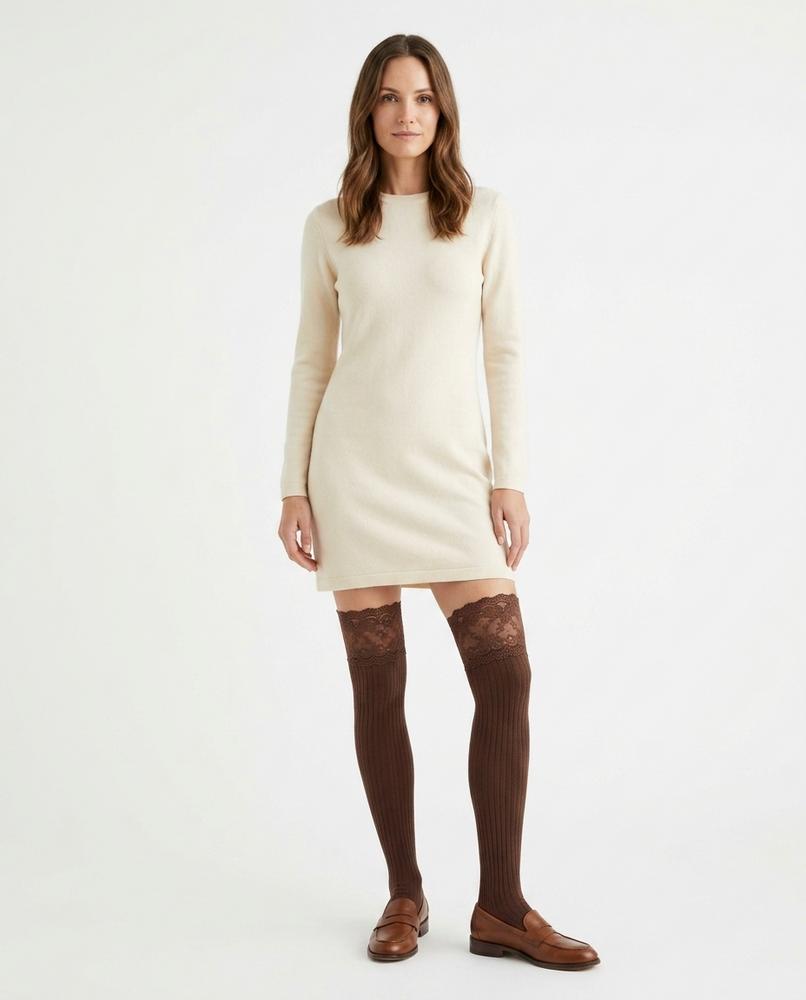 Nord Wear - Eunan | Ribbed Lace-Trimmed Stockings Women