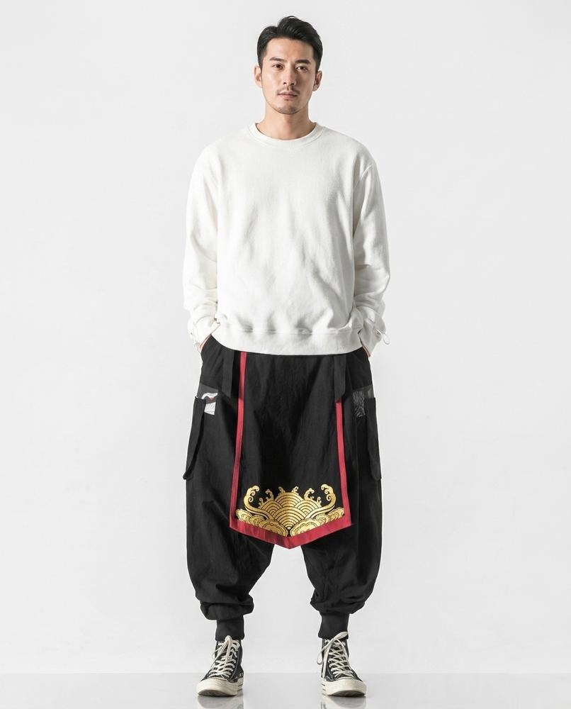 Nord Wear - Codod | Embroidered Drop-Crotch Pants Men