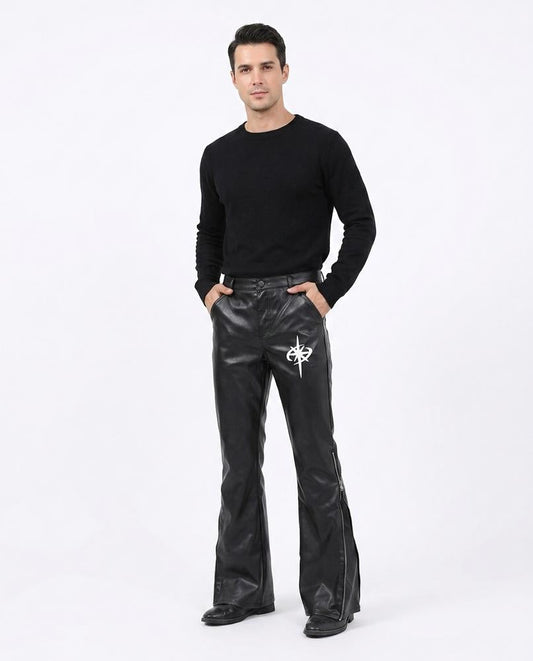 Nord Wear - Eanus | Faux Leather Printed Pants Men