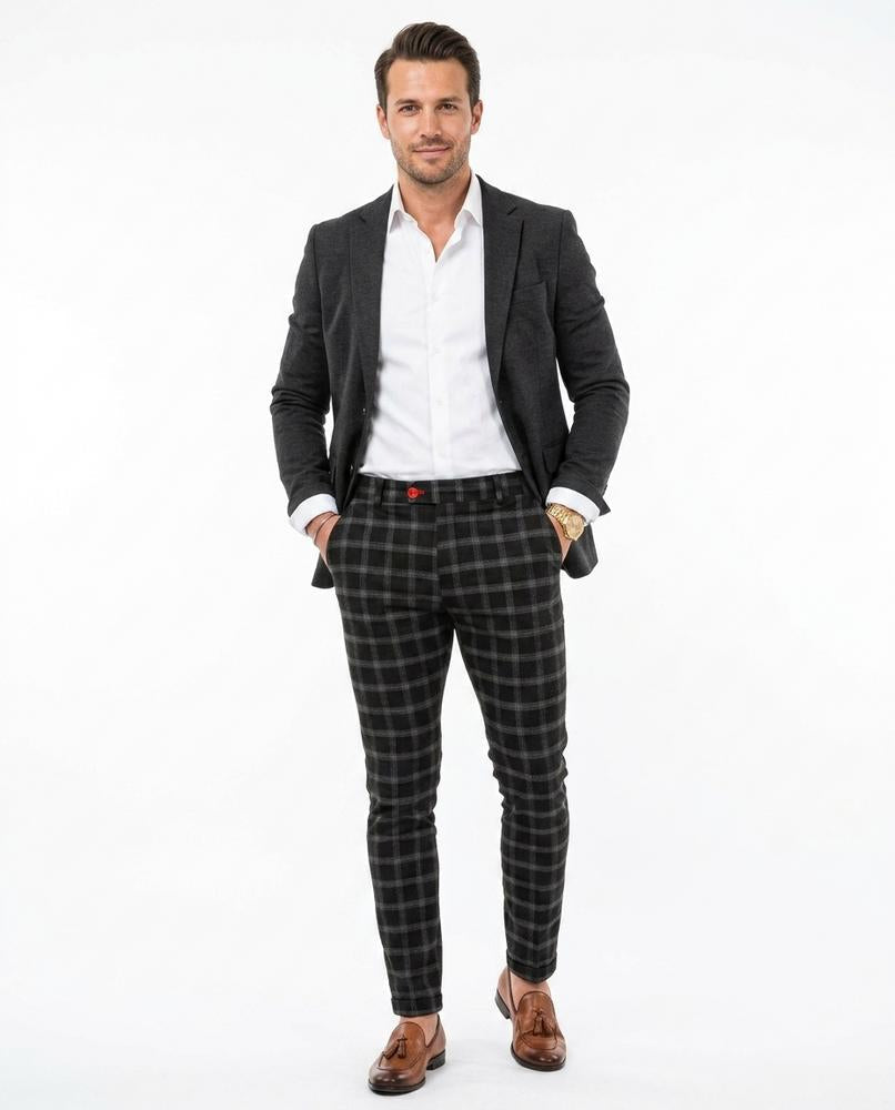Nord Wear - Vazot | Plaid Slim-Fit Pants Men