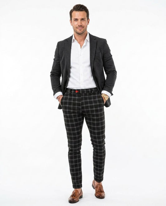Nord Wear - Vazot | Plaid Slim-Fit Pants Men