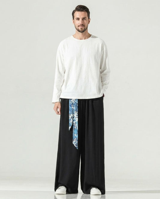 Nord Wear - Vopiv | Wide-Leg Linen-Blend Pants Unisex