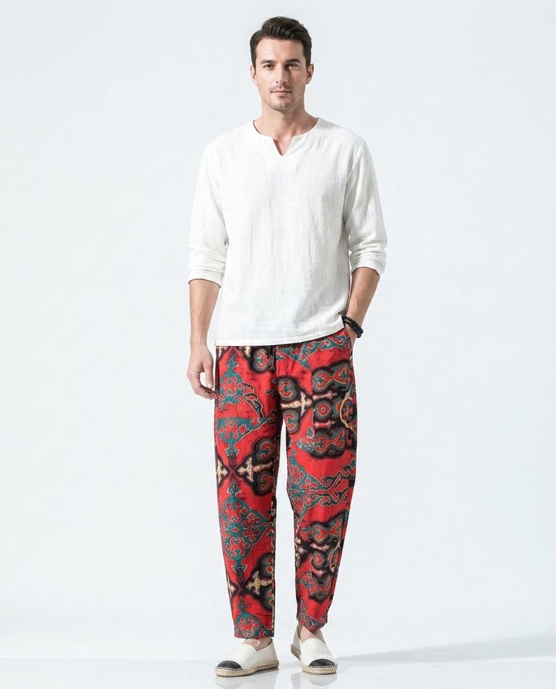 Nord Wear - Matet | Patterned Cotton Pants Men