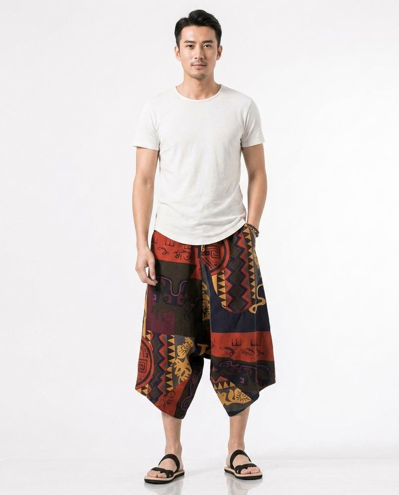Nord Wear - Kuhik | Patterned Cropped Pants Men