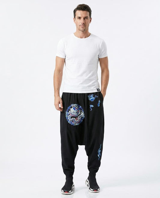 Nord Wear - Muhan | Embroidered Drop-Crotch Pants Men