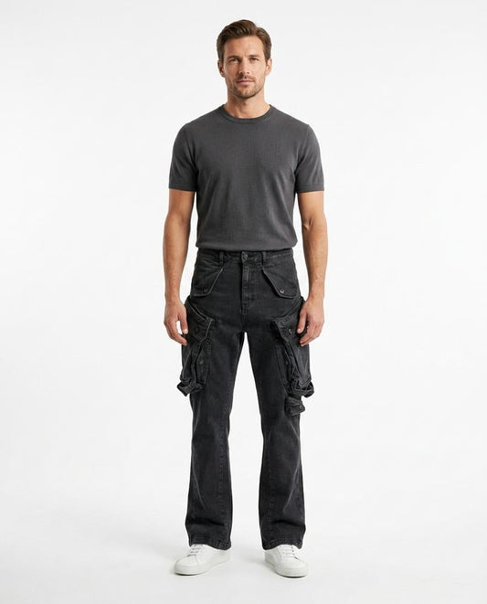 Nord Wear - Kolis | Washed-Black Cargo Pants Men