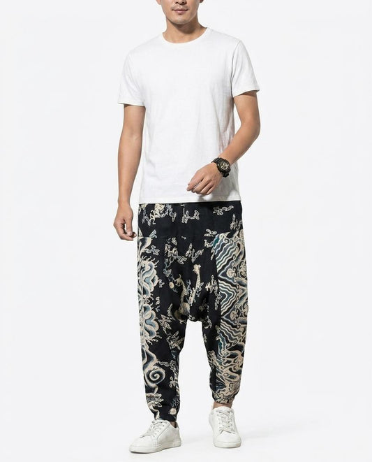 Nord Wear - Yozin | Patterned Drop-Crotch Pants Men
