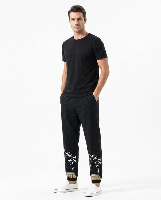 Nord Wear - Somam | Embroidered Relaxed-Fit Pants Men