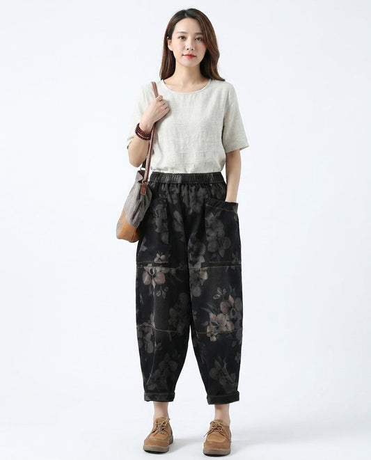 Nord Wear - Nizil | Floral-Print Relaxed-Fit Pants Women