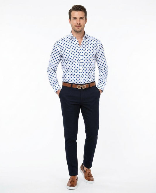 Nord Wear - Curil | Polka Dot Long-Sleeved Shirt Men