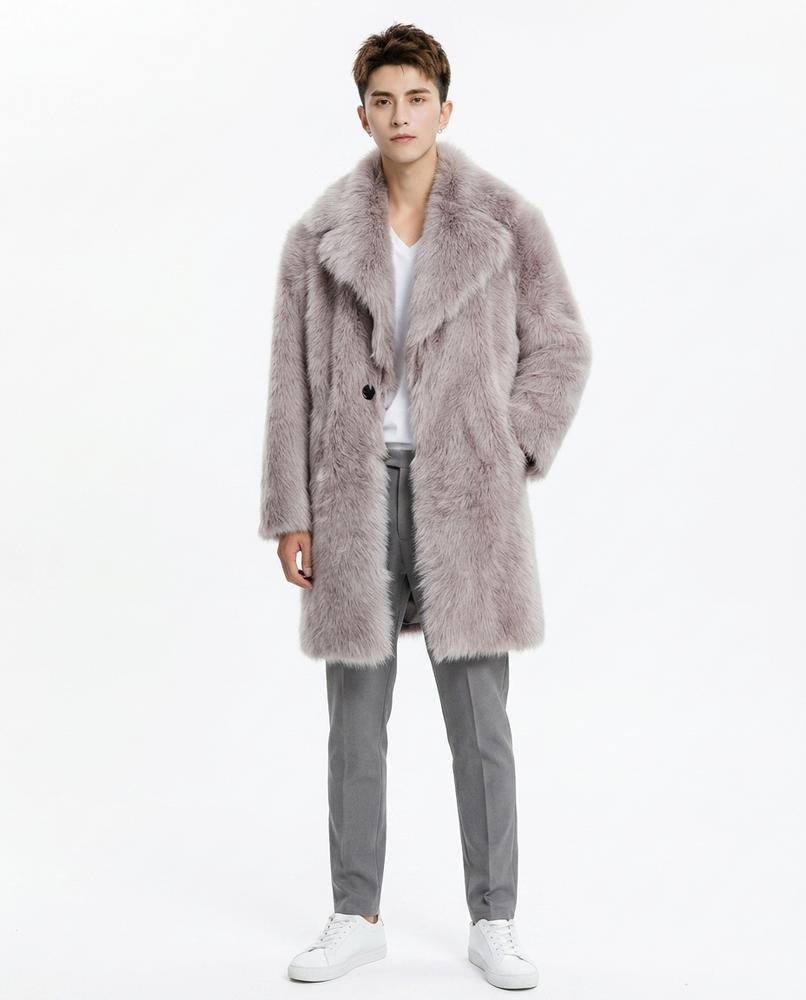 Nord Wear - Zaren | Faux Fur Single-Breasted Coat Men