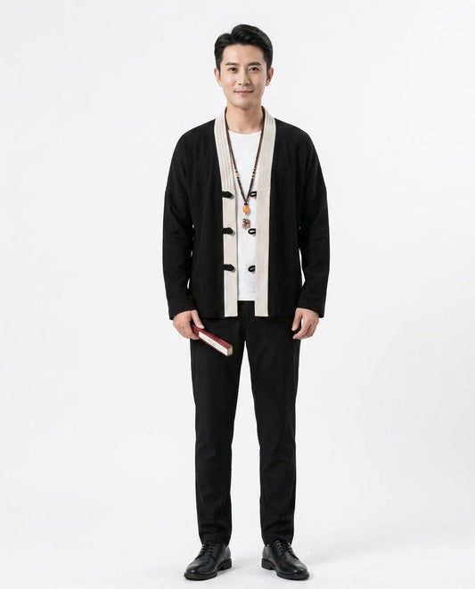 Nord Wear - Aopav | Collarless Toggle-Closure Jacket Men