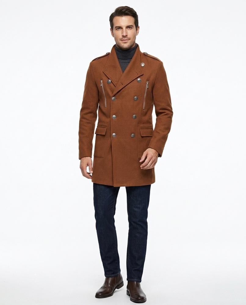 Nord Wear - Ranem | Double-Breasted Slim-Fit Coat Men