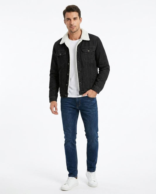 Nord Wear - Sawon | Lined Buttoned Denim Jacket Men