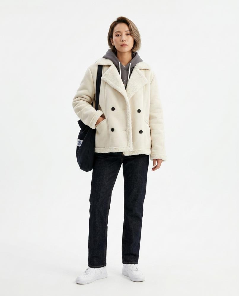 Nord Wear - Dules | Double-Breasted Shearling-Lined Jacket Women