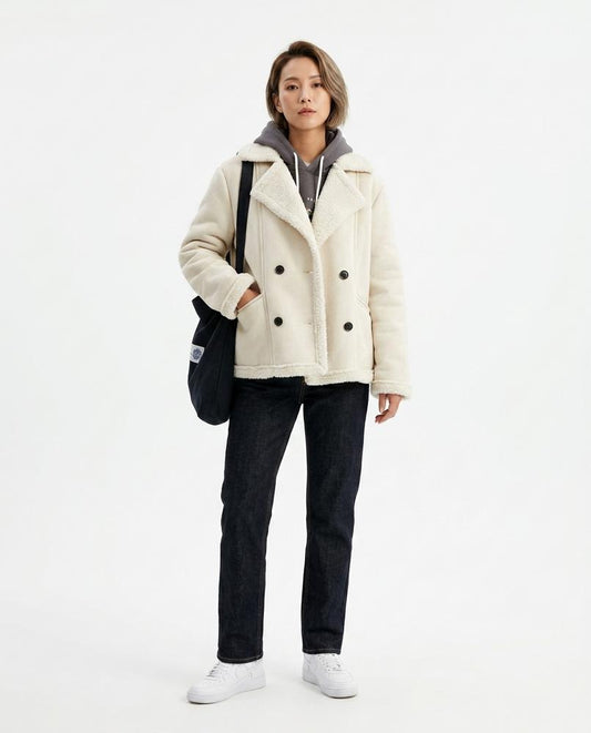 Nord Wear - Dules | Double-Breasted Shearling-Lined Jacket Women