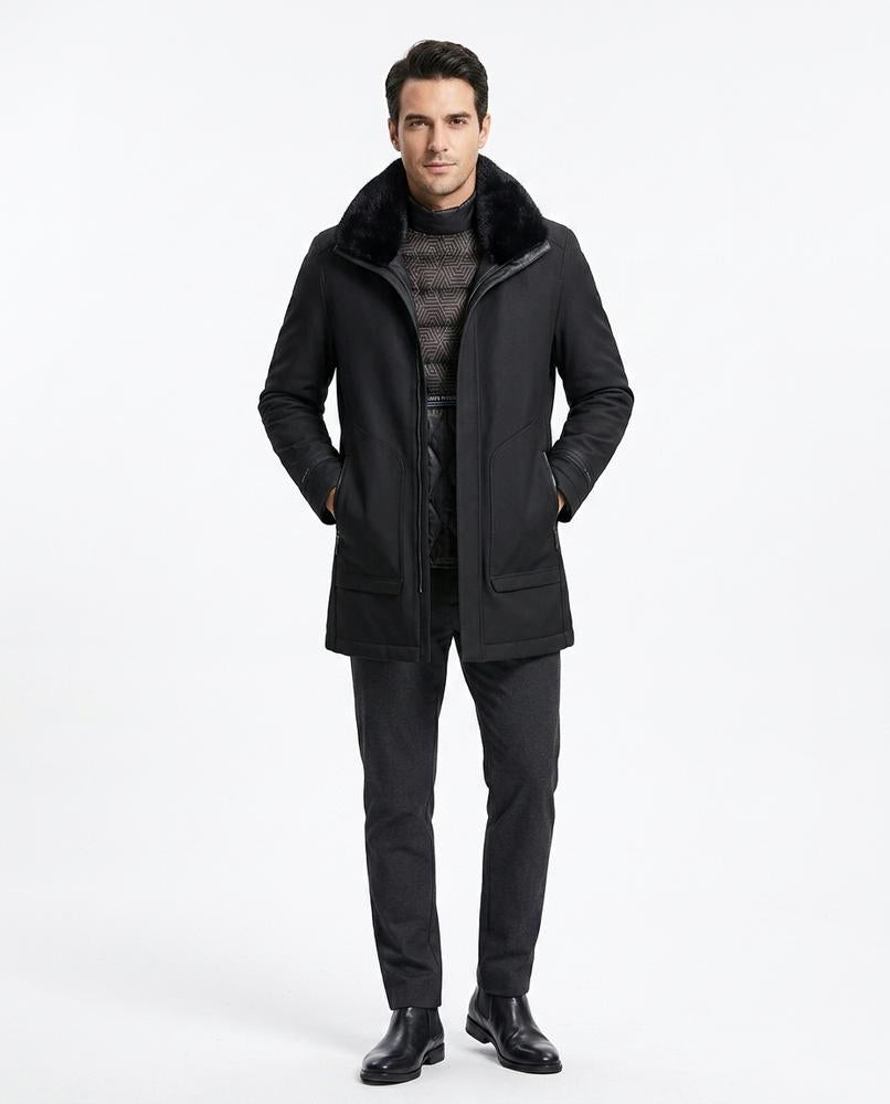 Nord Wear - Dinut | Fur-Collar Lined Coat Men