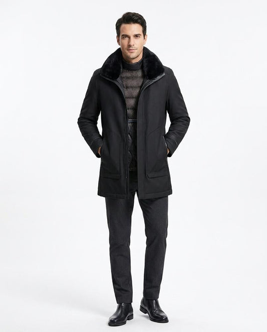 Nord Wear - Dinut | Fur-Collar Lined Coat Men