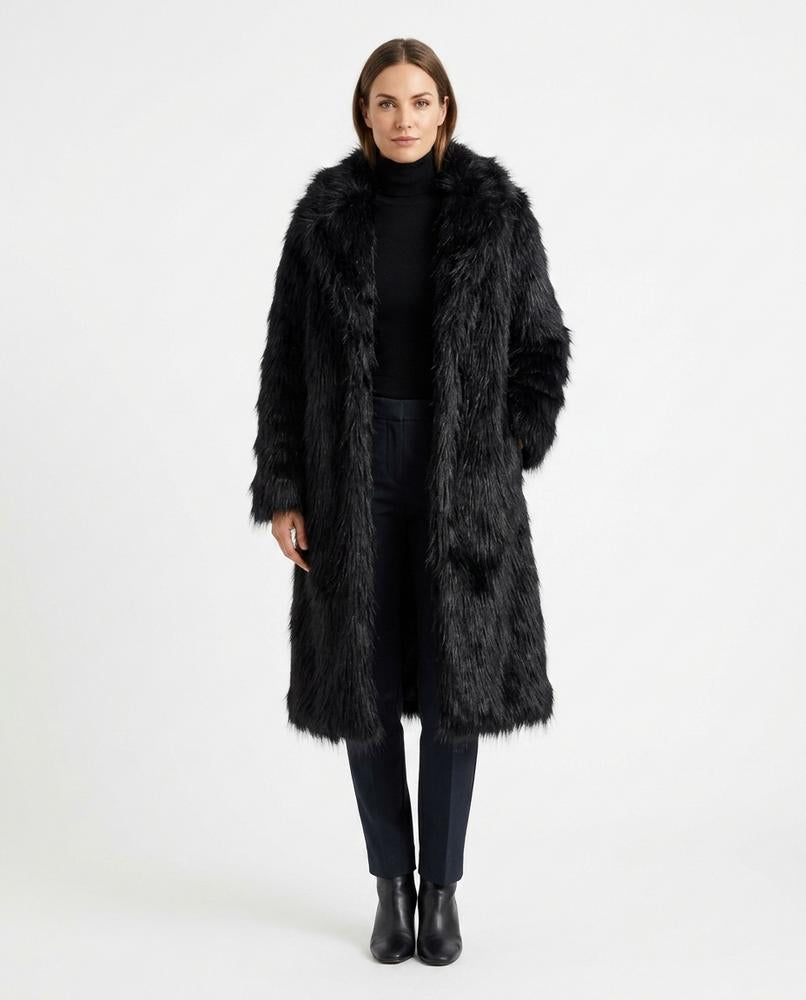 Nord Wear - Duwur | Long-Haired Open-Front Coat Women
