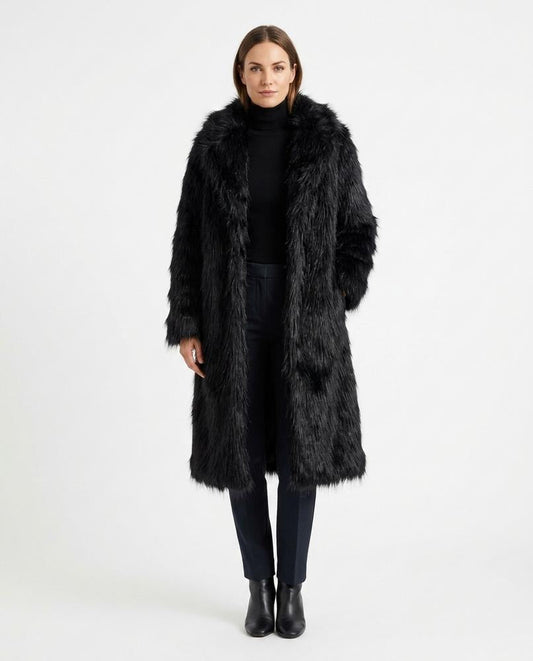 Nord Wear - Duwur | Long-Haired Open-Front Coat Women