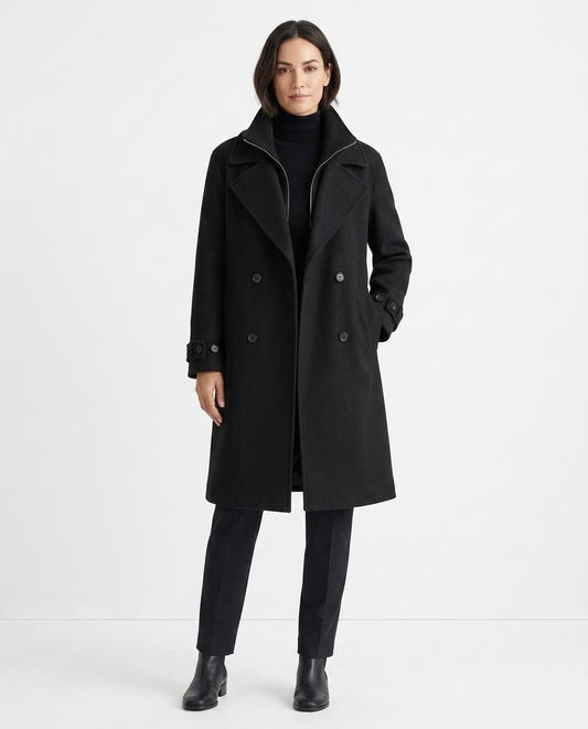 Nord Wear - Zesed | Double-Breasted Lined Coat Women