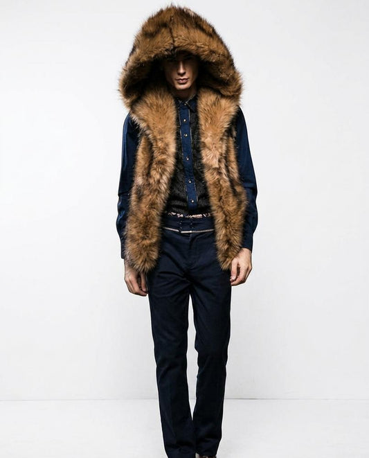 Nord Wear - Ziban | Faux-Fur Hooded Vest Men