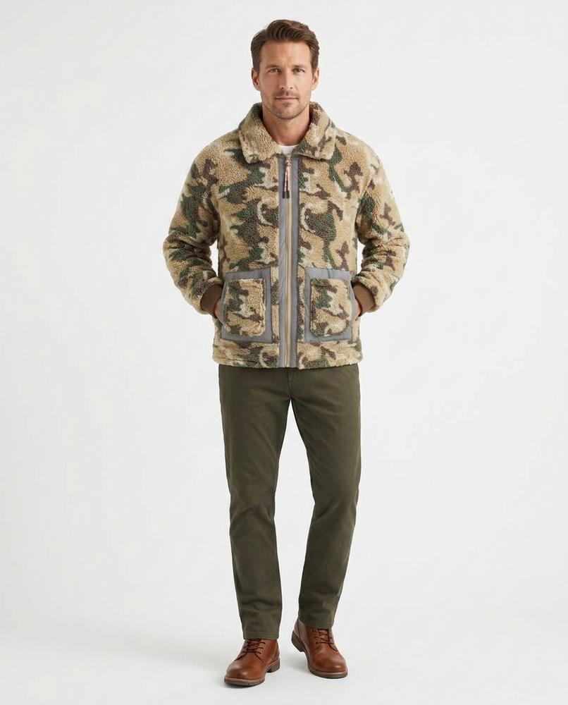 Nord Wear - Kitim | Camouflage-Patterned Sherpa-Fleece Jacket Men
