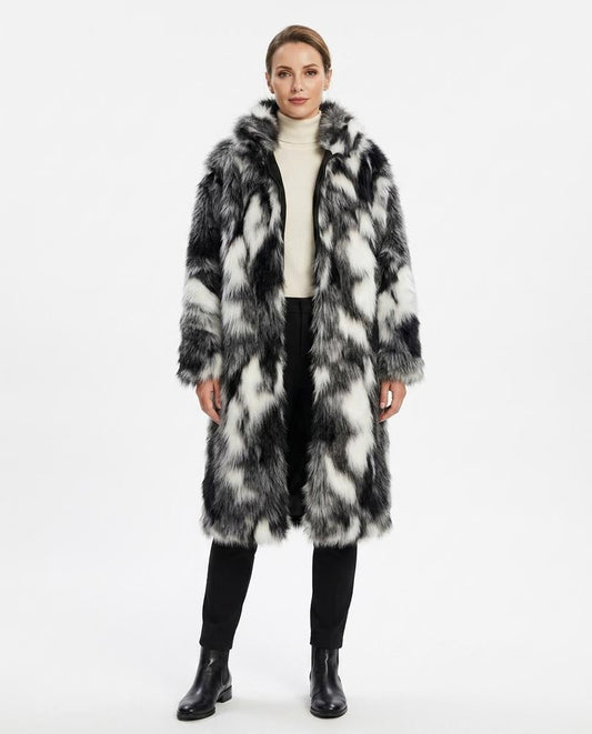 Nord Wear - Latad | Faux Fur Patterned Coat Women