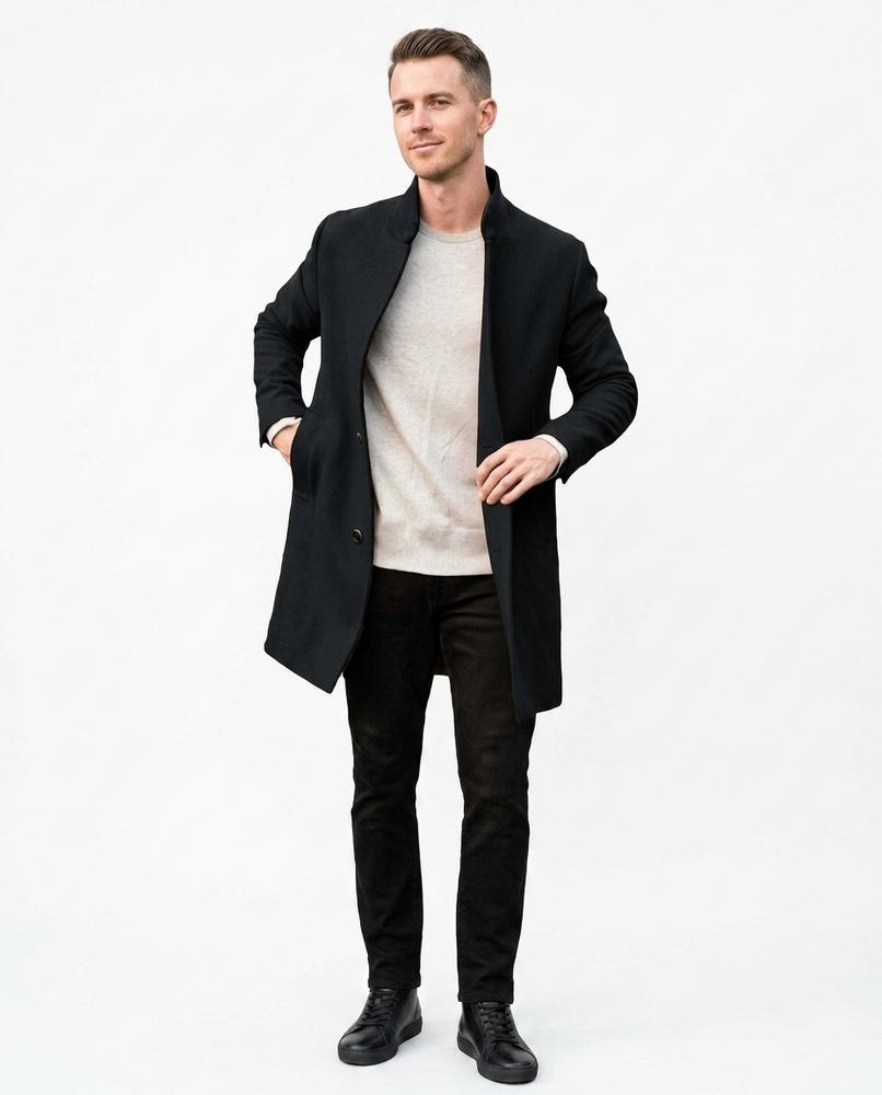 Nord Wear - Tefav | Felted Stand-Collar Coat Men