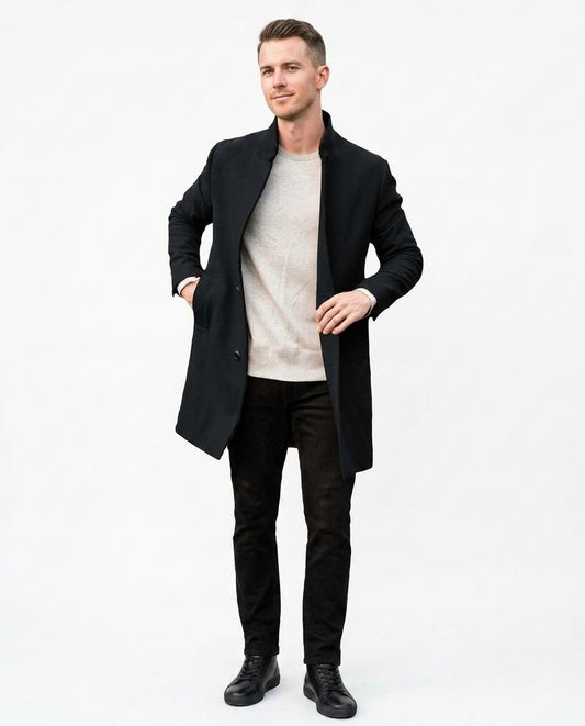 Nord Wear - Tefav | Felted Stand-Collar Coat Men