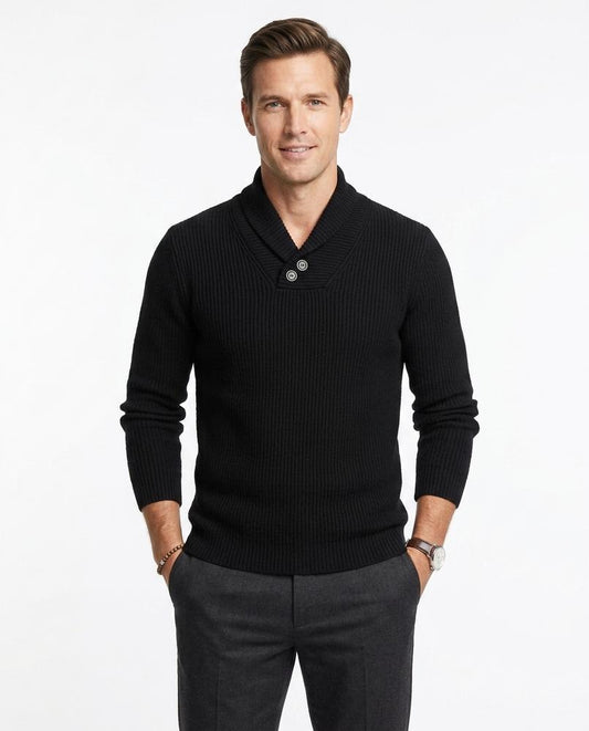 Nord Wear - Auhav | Ribbed Shawl Collar Sweater Men