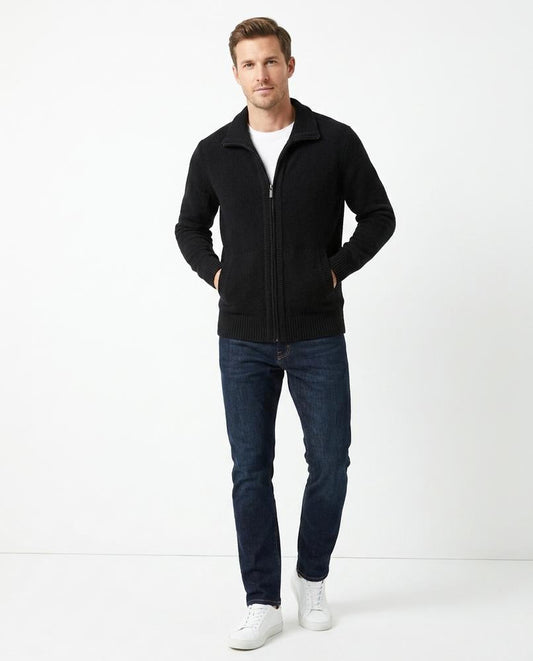 Nord Wear - Lomet | Zip-Up Collared Knit Cardigan Men