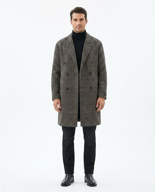 Nord Wear - Tupun | Double-Breasted Plaid Coat Men