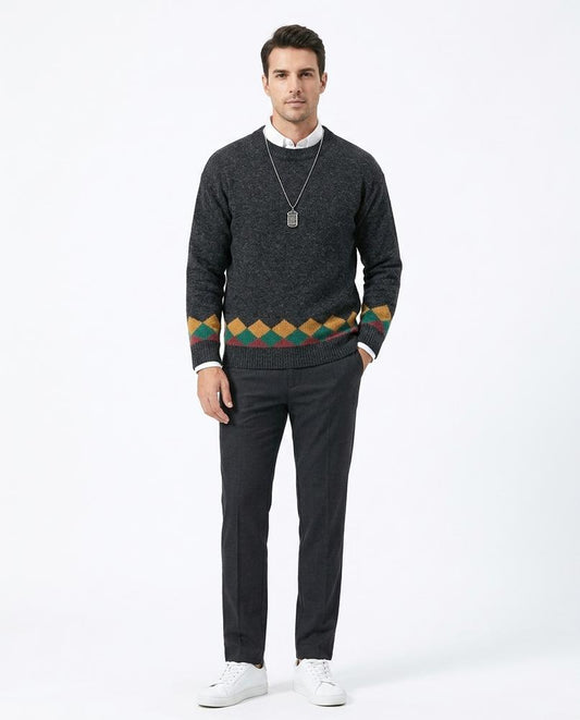 Nord Wear - Eagam | Patterned Slim Fit Sweater Men