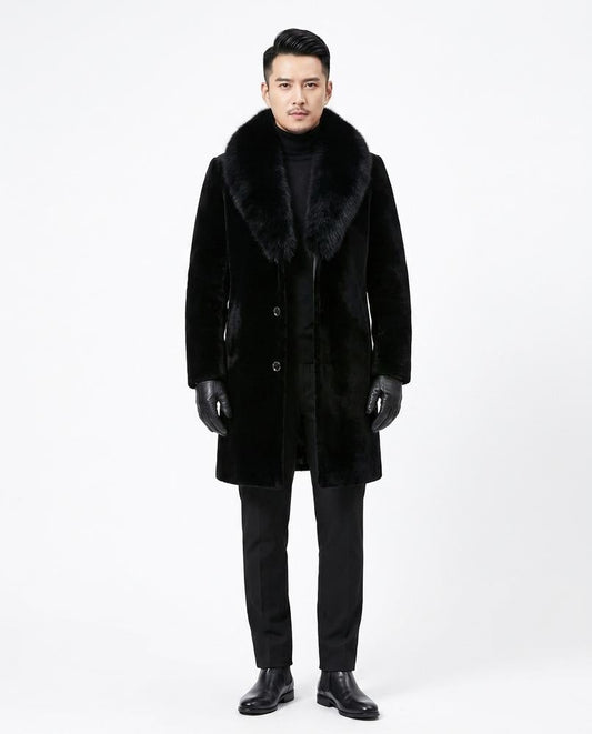 Nord Wear - Nehel | Fur-Trimmed Buttoned Coat Men