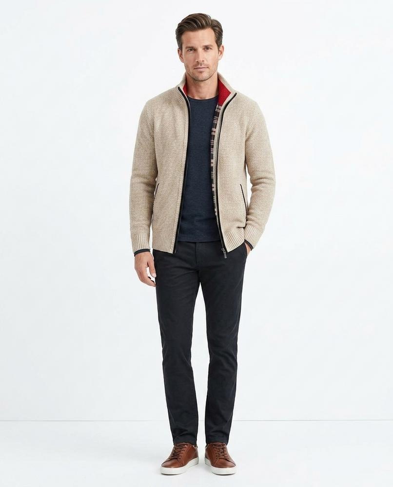 Nord Wear - Kinok | Zip-Up Textured-Knit Knit Cardigan Men