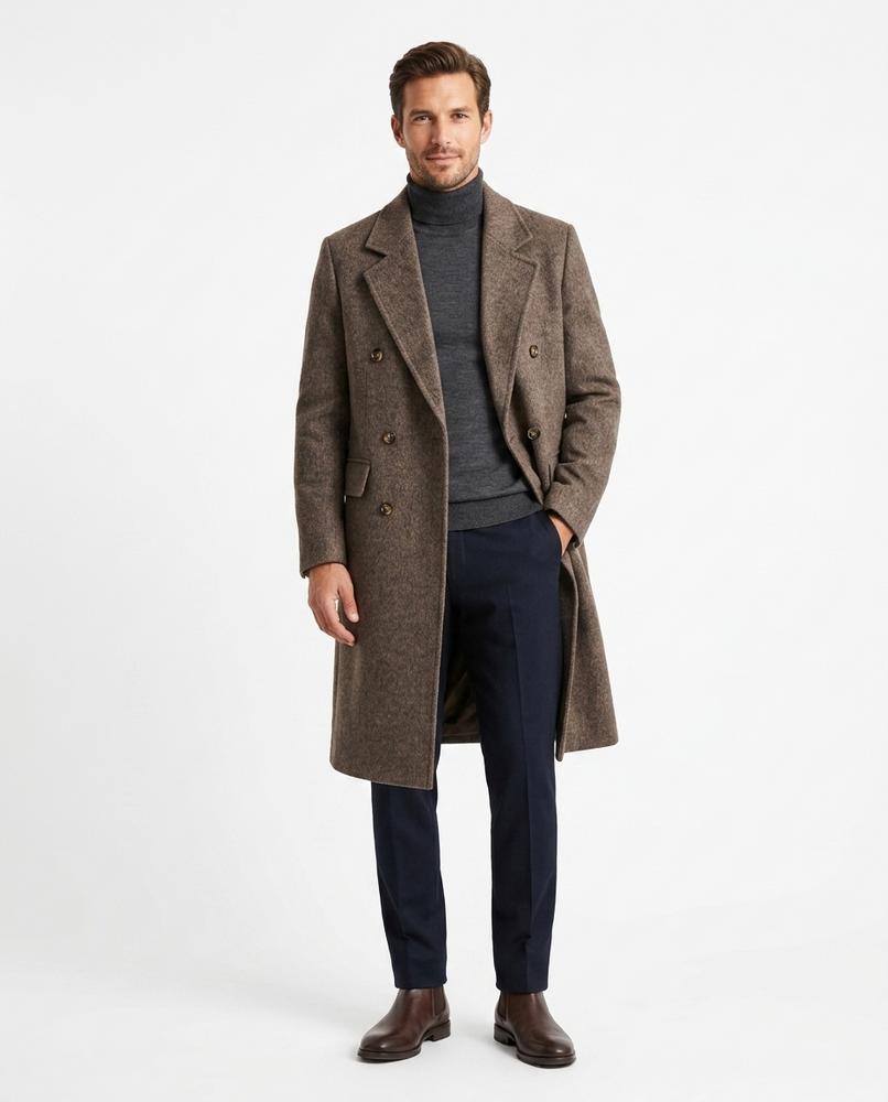 Nord Wear - Luven | Double-Breasted Textured Coat Men