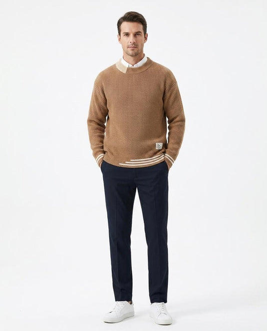 Nord Wear - Limun | Rib-Knit Striped-Trim Sweater Men