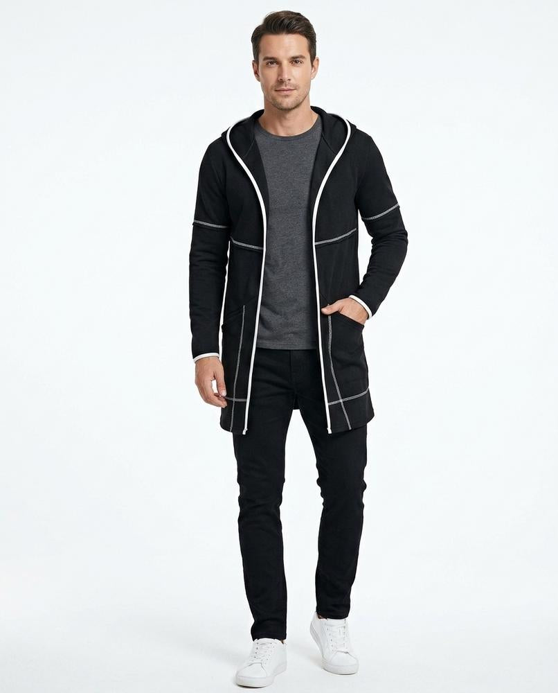 Nord Wear - Rihis | Longline Contrast-Trim Cardigan Men
