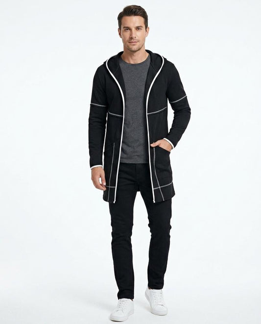 Nord Wear - Rihis | Longline Contrast-Trim Cardigan Men