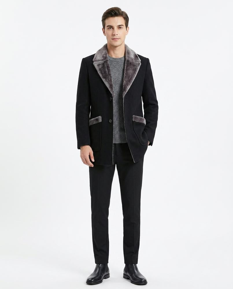 Nord Wear - Voton | Shearling-Lined Single-Breasted Coat Men
